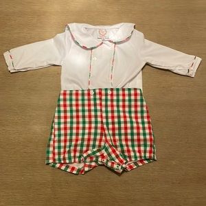 Cecil and Lou Baby boy Christmas outfit